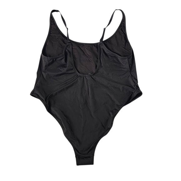 SKIMS SWIM SCOOP NECK ONE PIECE Swimsuit Bathing suit Onyx Black 4X Plus Size - Picture 4 of 6